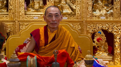Tulku Rigdzin Pema Rinpoche a proposito della storia, del metodo costruttivo, e dei benefici di una rappresentazione dello stupa della mente illuminata